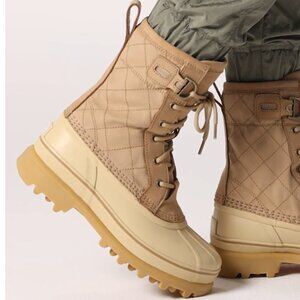 NEW!  SOREL Caribou Royal Waterproof Boots Canoe/Caribou Beig for women 2511 8S4